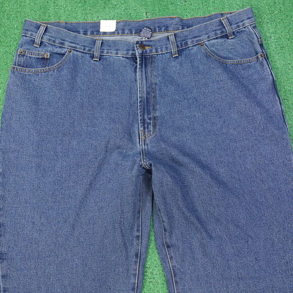 NWT FULL BLUE REGULAR FIT DENIM BLUE JEANS MENS SIZE 44X40 NEW! - Picture 2 of 8